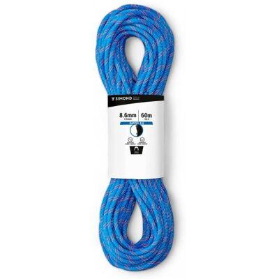 Simond - Rope Rappel 8.6 mm - Halbseil Länge 60 m blau/weiß Simond - Rope Rappel 8.6 mm - Halbseil Länge 60 m blau/weiß