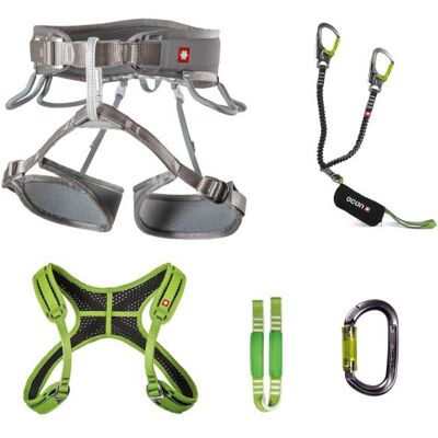 Ocún - Twist Chest Set - Grau - XS-M - Via Ferrata Set Ocún - Twist Chest Set - Grau - XS-M - Via Ferrata Set