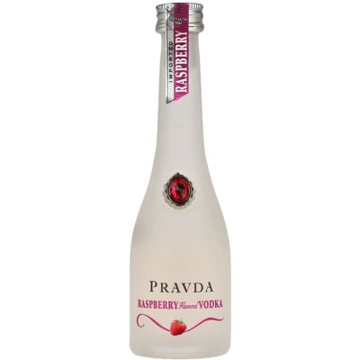 Pravda RASPBERRY Flavored Vodka 37,5% Vol. 0,05l Pravda RASPBERRY Flavored Vodka 37,5% Vol. 0,05l