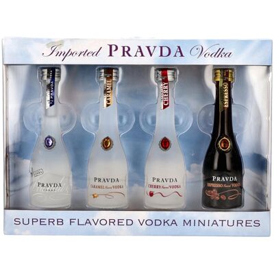 Pravda Vodka 38,1% Vol. 4x0,05l Pravda Vodka 38,1% Vol. 4x0,05l