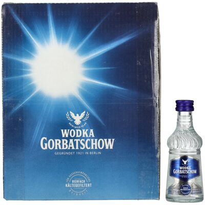 Gorbatschow Wodka 37,5% Vol. 20x0,04l Gorbatschow Wodka 37,5% Vol. 20x0,04l