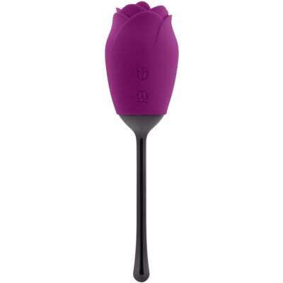 Playboy - Wasserdichte akkubetriebene Zungen-Rosenvibrator (Lila) Playboy - Wasserdichte akkubetriebene Zungen-Rosenvibrator (Lila)