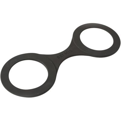 Mitac Sei Mio - Silikonhandschellen - M (schwarz) Mitac Sei Mio - Silikonhandschellen - M (schwarz)