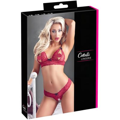 Cottelli - Sinnliches BH-Set aus Spitze (Rot) - M Cottelli - Sinnliches BH-Set aus Spitze (Rot) - M