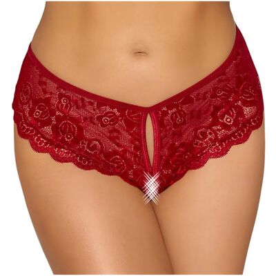 Cottelli - offener Spitzen-Slip (rot) - M Cottelli - offener Spitzen-Slip (rot) - M