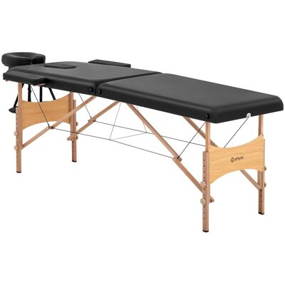physa Massageliege klappbar - 2 Zonen - 185 x 70 x 62 - 86 cm - 220 kg - schwarz physa Massageliege klappbar - 2 Zonen - 185 x 70 x 62 - 86 cm - 220 kg - schwarz
