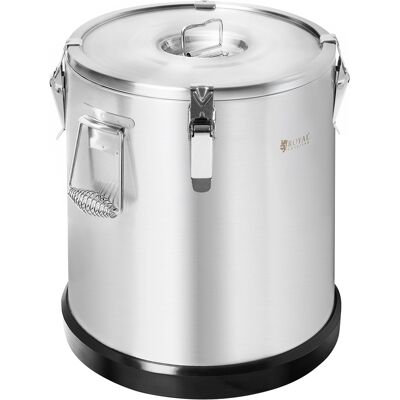 Thermobehälter Edelstahl - 22 L - Royal Catering - Gummiboden Thermobehälter Edelstahl - 22 L - Royal Catering - Gummiboden