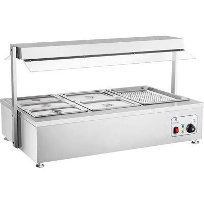Royal Catering Bain Marie - 6 GN - mit Fleischaufsatz Royal Catering Bain Marie - 6 GN - mit Fleischaufsatz