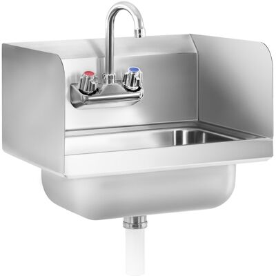 Royal Catering Edelstahl Waschbecken - inkl. Armatur Royal Catering Edelstahl Waschbecken - inkl. Armatur