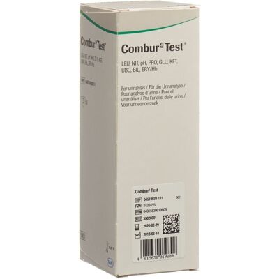Roche Diagnostics Combur 9 Teststreifen - Urintest - 50 St Roche Diagnostics Combur 9 Teststreifen - Urintest - 50 St