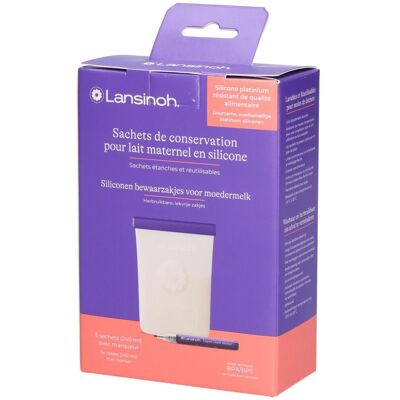 Lansinoh Silikonbeutel zur Aufbewahrung von Muttermilch 5 ct Lansinoh Silikonbeutel zur Aufbewahrung von Muttermilch 5 ct
