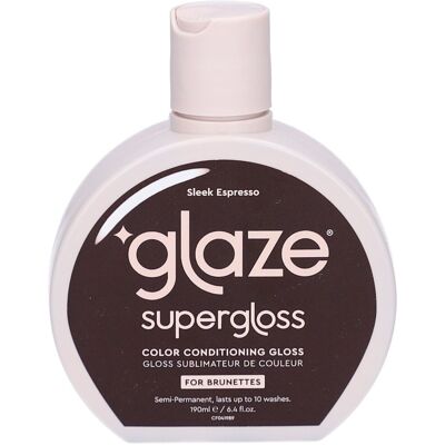 Glaze Glasur Supergloss Sleek Espresso Soin Gloss Colorant Brun Froid 190 ml Glaze Glasur Supergloss Sleek Espresso Soin Gloss Colorant Brun Froid 190 ml