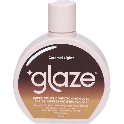 Glaze Supergloss Caramel Lights Soin Gloss Brunettes Mèches/Balayage 190 ml Glaze Supergloss Caramel Lights Soin Gloss Brunettes Mèches/Balayage 190 ml