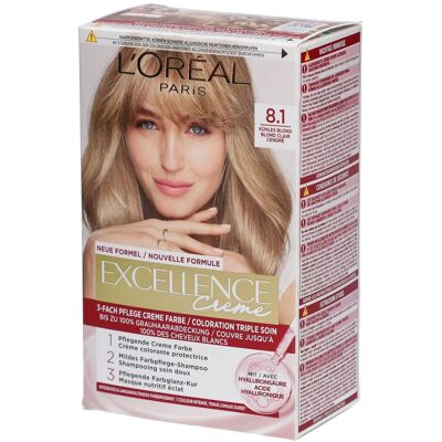 L'Oréal Paris Excellence Crème 8.1 Blond Clair Cendré Coloration 1 ct L'Oréal Paris Excellence Crème 8.1 Blond Clair Cendré Coloration 1 ct