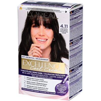 l_or_alparis L'Oréal Paris® Excellence Cool Crème Haarfarbe 4.11 1 ct l_or_alparis L'Oréal Paris® Excellence Cool Crème Haarfarbe 4.11 1 ct