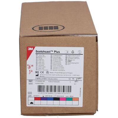 3M Scotchcast Plus Bandage 7,5 cm x 3,65 m Weiß 10 ct 3M Scotchcast Plus Bandage 7,5 cm x 3,65 m Weiß 10 ct