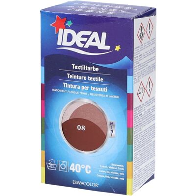 Ideal® Mini Textilfarbe No08 Rotbraun für Baumwolle, Leinen, Jute & Viskose 1 ct Ideal® Mini Textilfarbe No08 Rotbraun für Baumwolle, Leinen, Jute & Viskose 1 ct