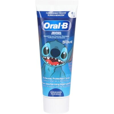 Oral-B Junior Stitch Zahnpasta mit Zinnfluorid ab 6 Jahren 75 ml Oral-B Junior Stitch Zahnpasta mit Zinnfluorid ab 6 Jahren 75 ml