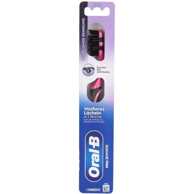 Oral B Oral-B Pro 3DWhite Handzahnb Aktivkohle 40 Med 1 ct Oral B Oral-B Pro 3DWhite Handzahnb Aktivkohle 40 Med 1 ct