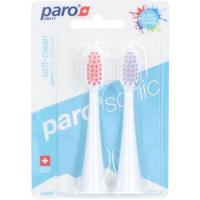 paro® Sonic soft-Clean - Ersatzzahnbürstenköpfe 2 ct paro® Sonic soft-Clean - Ersatzzahnbürstenköpfe 2 ct