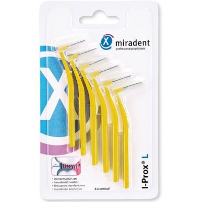 MIRADENT - I-Prox L 0.5 mm - gelb - Interdentalbürste MIRADENT - I-Prox L 0.5 mm - gelb - Interdentalbürste