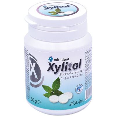 miradent Xylitol zuckerfreie Drops, Minze 60 g miradent Xylitol zuckerfreie Drops, Minze 60 g