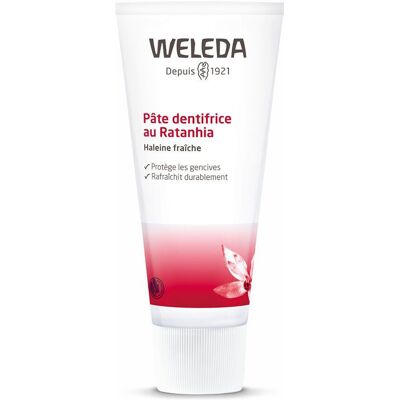 Weleda Ratanhia Zahnpasta - Frischer Atem Minze/Anis Geschmack 75ml Weleda Ratanhia Zahnpasta - Frischer Atem Minze/Anis Geschmack 75ml