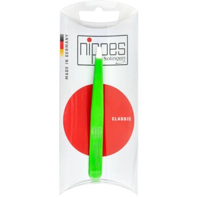 Nippes Pinzette mit spitzer Spitze, neongrün, N709E 1 ct Nippes Pinzette mit spitzer Spitze, neongrün, N709E 1 ct