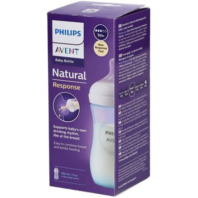 Philips Avent Natural Response Babyflasche mit natürlicher Reaktion 260 ml Scy903/21 1 ct Philips Avent Natural Response Babyflasche mit natürlicher Reaktion 260 ml Scy903/21 1 ct