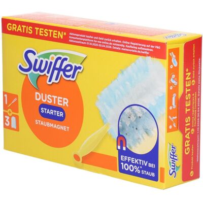 Swiffer Staubwedel-Set - Ergonomischer Griff, 3 Staubtücher Swiffer Staubwedel-Set - Ergonomischer Griff, 3 Staubtücher