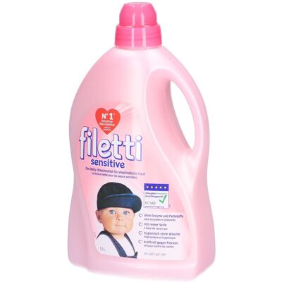 Filetti® Sensitive Baby-Waschmittel für empfindliche Haut 1.5 l Filetti® Sensitive Baby-Waschmittel für empfindliche Haut 1.5 l
