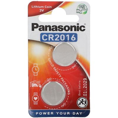 Panasonic Batterien Lithium Zelle Cr 2016 2 ct Panasonic Batterien Lithium Zelle Cr 2016 2 ct