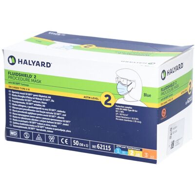 Halyard Procedure Mask Protect Typ IIR Blau 50 ct Halyard Procedure Mask Protect Typ IIR Blau 50 ct
