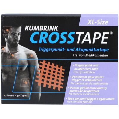 Crosstape Schmerz- Akupunkturtape XL 40 Stk 40 ct Crosstape Schmerz- Akupunkturtape XL 40 Stk 40 ct