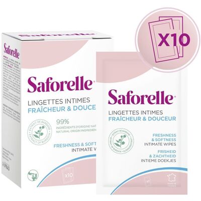 Saforelle Biologisch abbaubare Intimpflegetücher - 10er Box Saforelle Biologisch abbaubare Intimpflegetücher - 10er Box