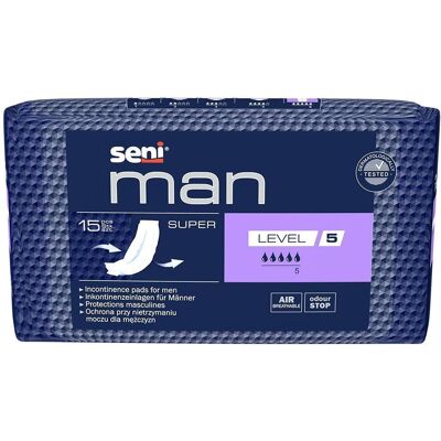 Seni® Man Super Protections für Männer Absorptionsgrad 5 15 ct Seni® Man Super Protections für Männer Absorptionsgrad 5 15 ct