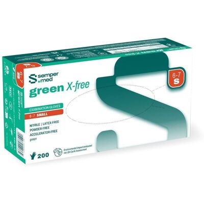 Sempermed Green X-free Nitrilhandschuhe Größe S 200 ct Sempermed Green X-free Nitrilhandschuhe Größe S 200 ct
