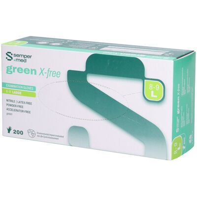Sempermed Green X-free – Untersuchungshandschuhe aus Nitril L (8-9) 200 ct Sempermed Green X-free – Untersuchungshandschuhe aus Nitril L (8-9) 200 ct
