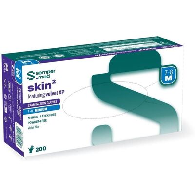 Sempermed Skin² Velvet XP Nitrilhandschuhe M 7–8 200 ct Sempermed Skin² Velvet XP Nitrilhandschuhe M 7–8 200 ct