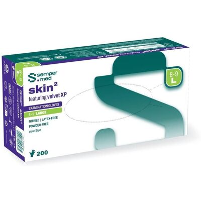 Sempermed Skin² Velvet XP Nitrilhandschuhe L 8–9 200 ct Sempermed Skin² Velvet XP Nitrilhandschuhe L 8–9 200 ct