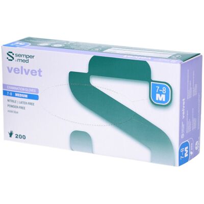 Sempermed® Velvet – Untersuchungshandschuhe aus Nitril – Größe M (7–8) 200 ct Sempermed® Velvet – Untersuchungshandschuhe aus Nitril – Größe M (7–8) 200 ct