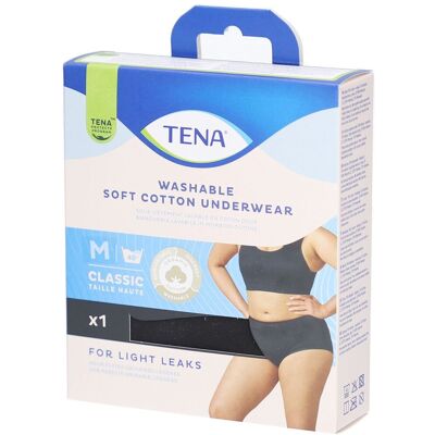 Tena Waschbare Unterwäsche aus Baumwolle M Classic mit hoher Taille 1 ct Tena Waschbare Unterwäsche aus Baumwolle M Classic mit hoher Taille 1 ct