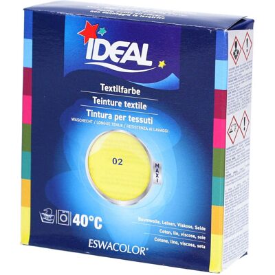 Ideal® Maxi Textilfarbe No02 Citron für Baumwolle, Leinen, Jute & Viskose 1 ct Ideal® Maxi Textilfarbe No02 Citron für Baumwolle, Leinen, Jute & Viskose 1 ct