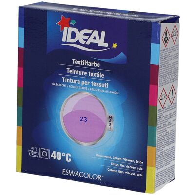 Ideal® Maxi Textilfarbe No23 Flieder für Baumwolle, Leinen, Viskose & Seide 1 ct Ideal® Maxi Textilfarbe No23 Flieder für Baumwolle, Leinen, Viskose & Seide 1 ct