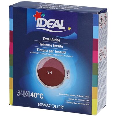Ideal Maxi Langanhaltende Textilfarbe - 34 Bordeaux 1 ct Ideal Maxi Langanhaltende Textilfarbe - 34 Bordeaux 1 ct