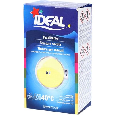 Ideal® Mini Textilfarbe No02 Zitronengelb für Baumwolle, Leinen, Viskose & Seide 1 ct Ideal® Mini Textilfarbe No02 Zitronengelb für Baumwolle, Leinen, Viskose & Seide 1 ct