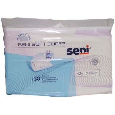 Seni® Soft Super Krankenunterlagen 40x60 cm 30 ct Seni® Soft Super Krankenunterlagen 40x60 cm 30 ct