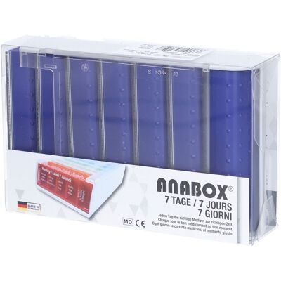 Anabox Medidispenser 7Tage blau 1 ct Anabox Medidispenser 7Tage blau 1 ct