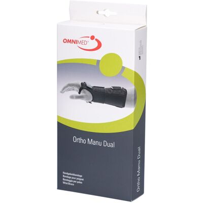 Omnimed Ortho Manu Dual Handgelenkorthese, verstellbare Stabilisierung – Größe L (> 19,0 cm) – Schwarz 1 ct Omnimed Ortho Manu Dual Handgelenkorthese, verstellbare Stabilisierung – Größe L (> 19,0 cm) – Schwarz 1 ct