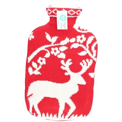 Sänger Wärmflasche 2L Strickbezug Hirschrot 1 ct Sänger Wärmflasche 2L Strickbezug Hirschrot 1 ct